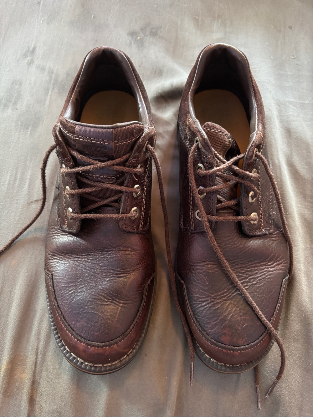 Timberland Men's Earthkeepers Larchmont Oxfords in Dark Brown Leather 9702a